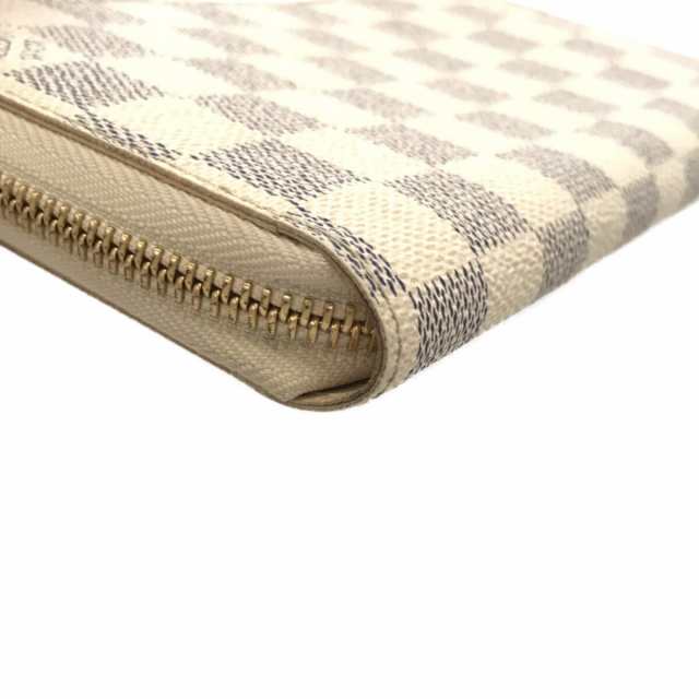 ルイヴィトン LOUIS VUITTON 長財布 ダミエ レディース 美品 ジッピー・ウォレット N60019 アズール  ダミエ･キャンバス【中古】20230628