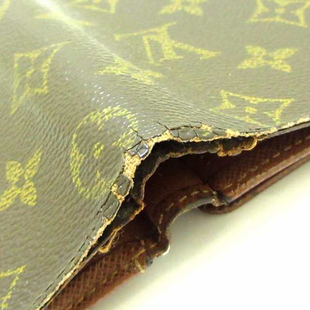 ルイヴィトン LOUIS VUITTON 2つ折り財布 モノグラム レディース ポルトフォイユ・マジェラン M60045  イニシャル刻印【中古】20230607