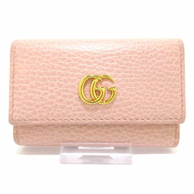 グッチ GUCCI キーケース レディース GGマーモント 456118 ピンク ...