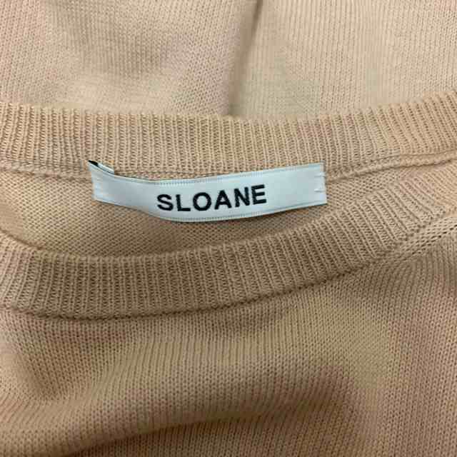 スローン SLOANE 長袖セーター サイズ2 M レディース 美品 - ベージュ クルーネック【中古】20230603