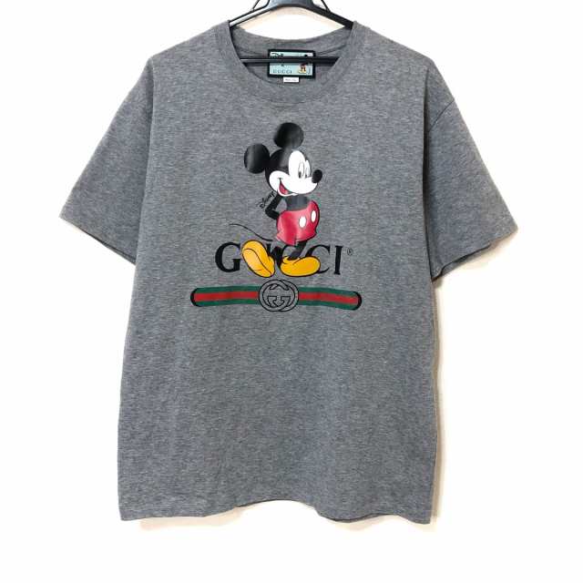 グッチ GUCCI 半袖Tシャツ サイズS メンズ - グレー×マルチ クルーネック/Disney/オーバーサイズ【中古】20230928｜au  PAY マーケット