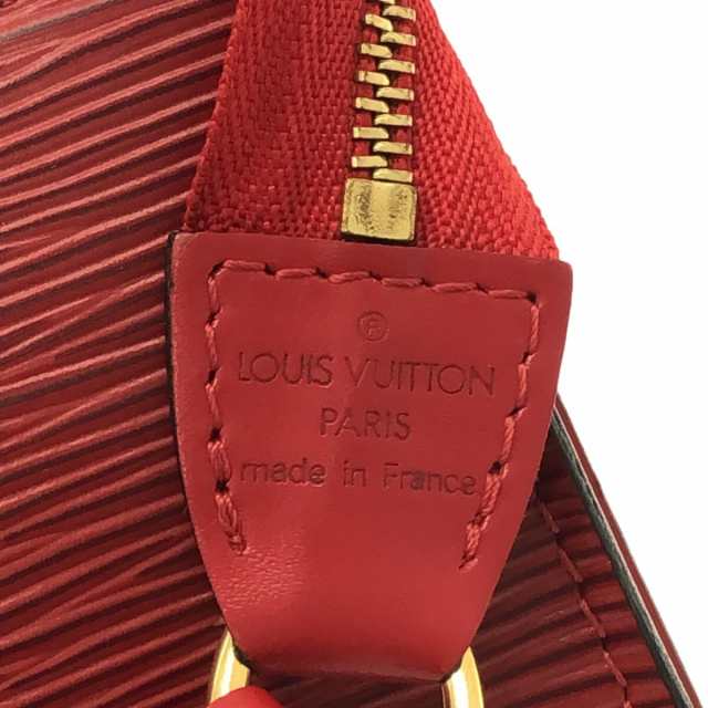 ルイヴィトン LOUIS VUITTON ハンドバッグ エピ レディース ポシェットアクセソワール24 M52947  カスティリアンレッド【中古】20230607