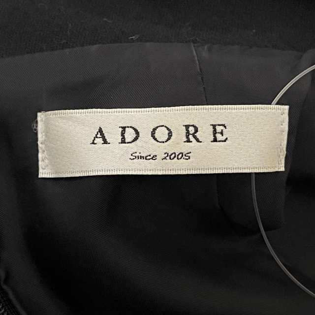 アドーア ADORE ワンピース サイズ36 S レディース - 黒 クルーネック