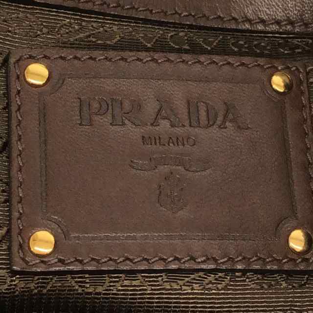 プラダ PRADA トートバッグ レディース - BN1728 カーキ×ブラウン 革