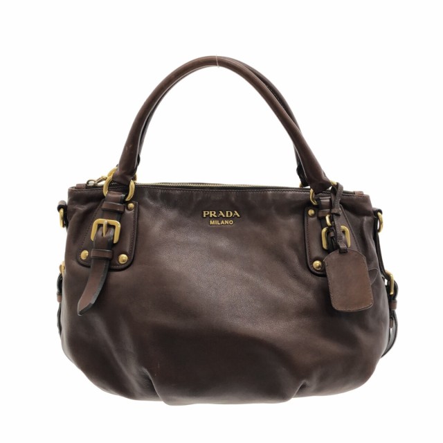 プラダ PRADA ハンドバッグ レディース - BR4281 ダークブラウン 革