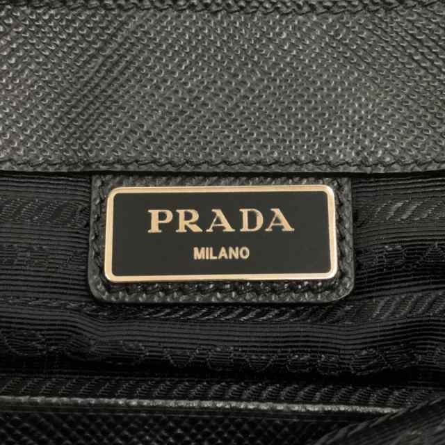 プラダ PRADA クラッチバッグ レディース - 2VN089 黒×グレー ナイロン×PVC(塩化ビニール)【中古】20230621