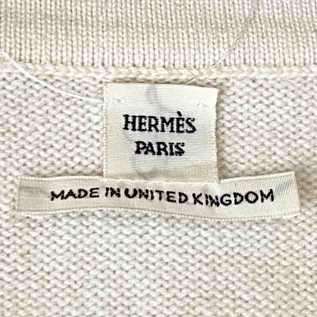 エルメス HERMES 半袖セーター サイズ38 M レディース - アイボリー