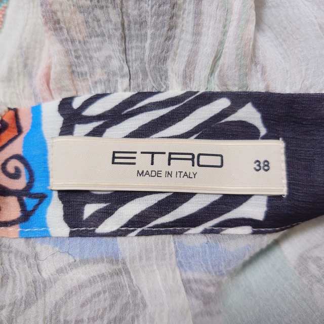 エトロ ETRO ワンピース サイズ38 S レディース - アイボリー×グリーン