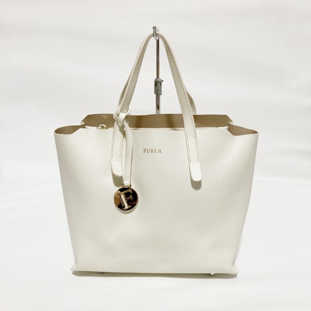 フルラ FURLA トートバッグ レディース サリー 286597 白 レザー【中古