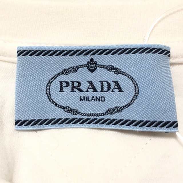 プラダ PRADA 半袖Tシャツ サイズM レディース - 白 クルーネック