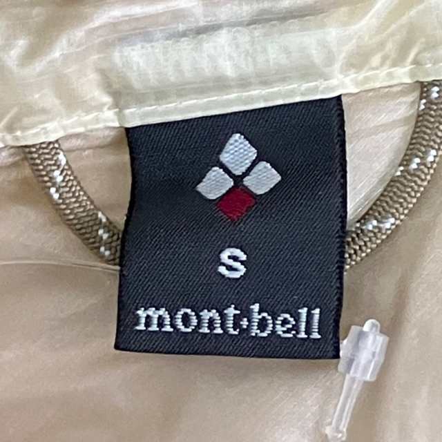 モンベル mont-bell ダウンジャケット サイズS レディース - アイボリー 長袖/冬【中古】20231017