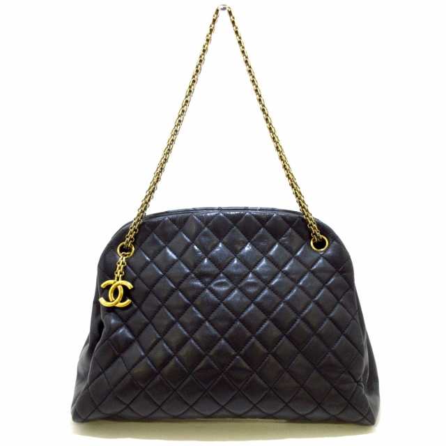 シャネル CHANEL ショルダーバッグ レディース マドモアゼルボーリングバッグ A49855 黒 ラムスキン【中古】20230704｜au PAY  マーケット