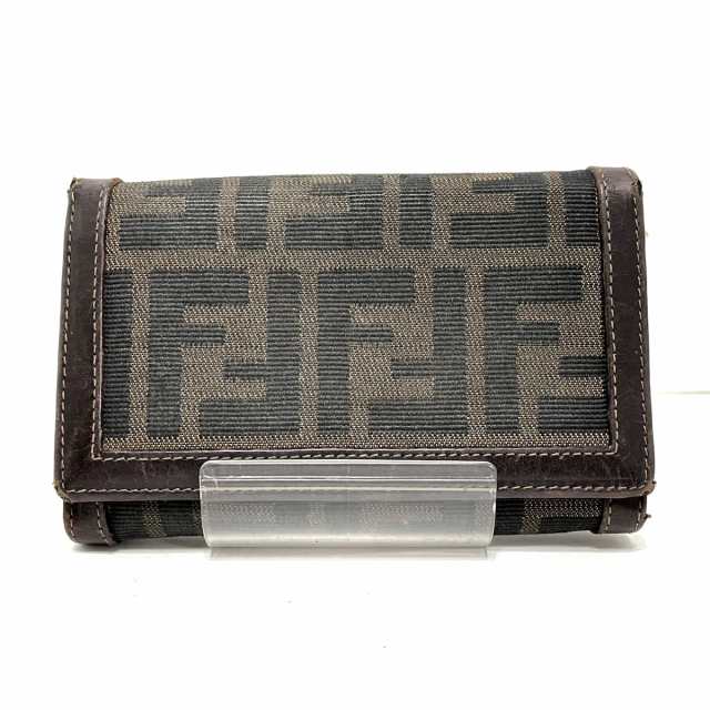 ▼▼FENDI フェンディ レディース 二つ折り財布 ズッカ柄 2266.31052.099