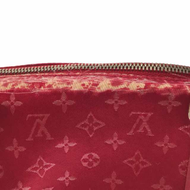 【LOUIS VUITTON】ルイ・ヴィトン リトルパピヨン M92353 モノグラムサテン 赤 TH0092 レディース ハンドバッグ