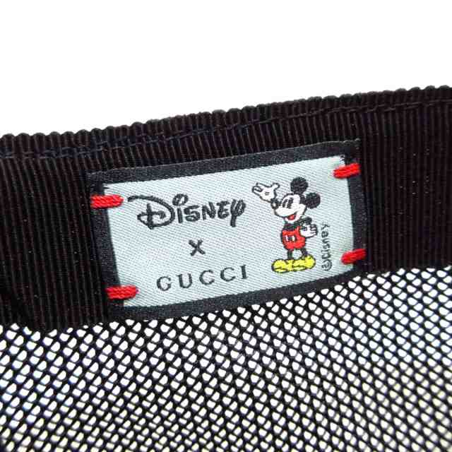 グッチ GUCCI キャップ XL レディース 新品同様 ベースボールキャップ 602979 4HI85 ブラウン×黒×マルチ  DISNEY【中古】20230711