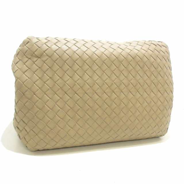 ボッテガヴェネタ BOTTEGA VENETA トートバッグ レディース パラシュートバッグ B07168166K ベージュ  レザー【中古】20230613