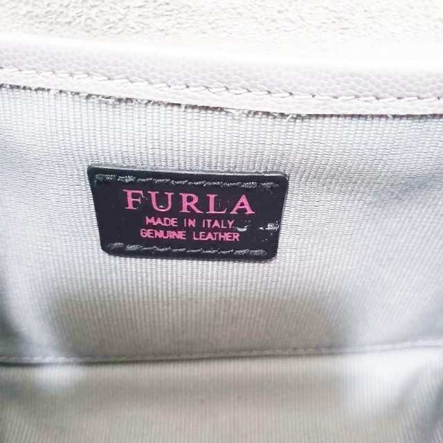 フルラ FURLA ショルダーバッグ レディース ミミ F7790 グレー チェーンショルダー レザー【中古】20230628