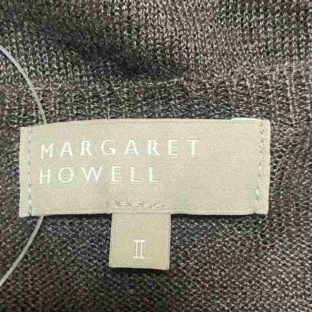 マーガレットハウエル MargaretHowell カーディガン サイズ2 M レディース - ダークブラウン 長袖/麻【中古】20230722