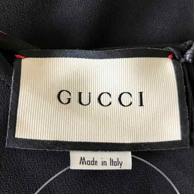 グッチ GUCCI ワンピース サイズ42 M レディース 美品 - 528977 黒 ...