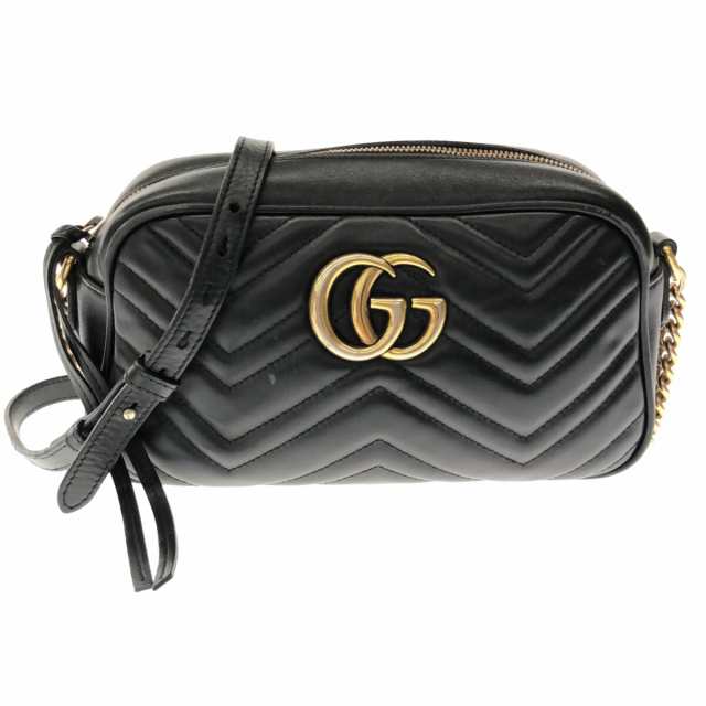 グッチ GUCCI ショルダーバッグ レディース GGマーモント 447632 黒