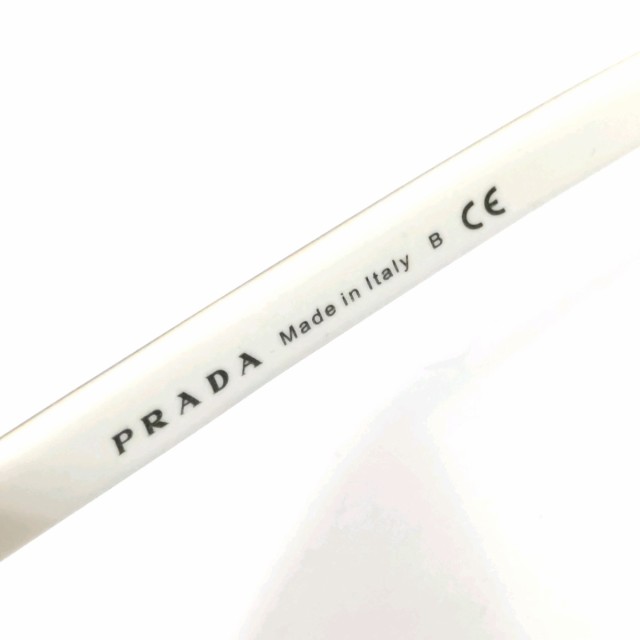 プラダ PRADA サングラス レディース - SPR16M ダークブラウン×ブラウン×白 プラスチック【中古】20230822