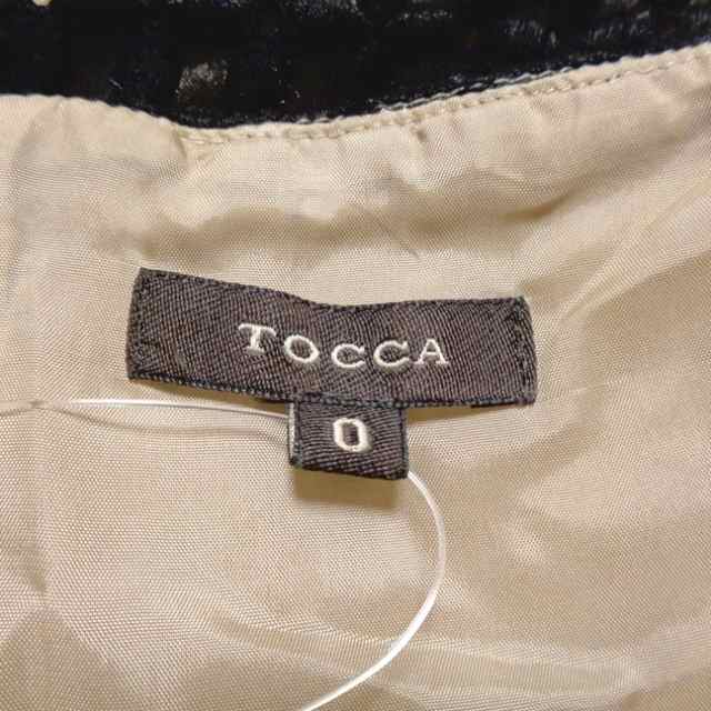トッカ TOCCA ワンピース サイズ0 XS レディース - 黒×ベージュ その他