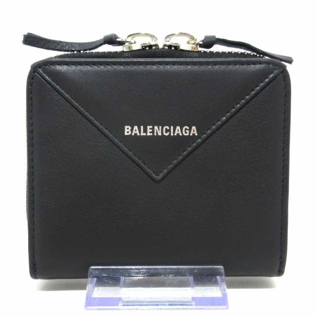 バレンシアガ BALENCIAGA 2つ折り財布 レディース 美品 ペーパービル