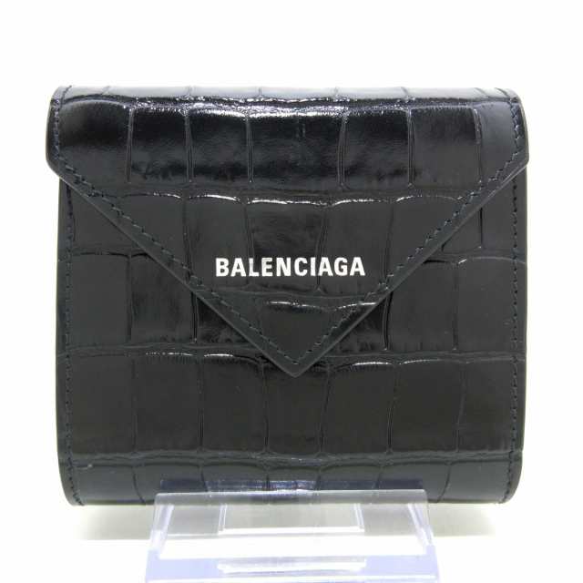 バレンシアガ BALENCIAGA 3つ折り財布 637450 ペーパー コンパクト