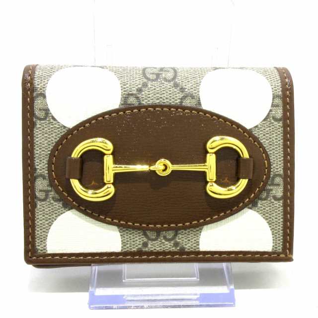 グッチ GUCCI 2つ折り財布 レディース 美品 ホースビット1955/GG