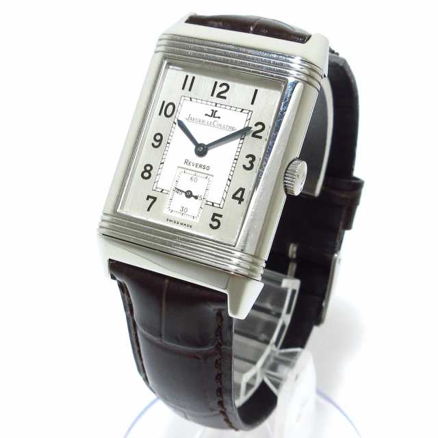 ジャガールクルト JAEGER-LECOULTRE 腕時計 ビッグレベルソ 270.8.62 メンズ 社外革ベルト シルバー【中古】20230819