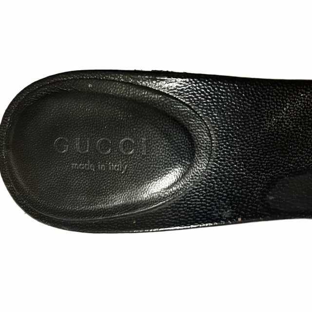 グッチ GUCCI ミュール 35 1/2C レディース - 112510 黒 スタッズ