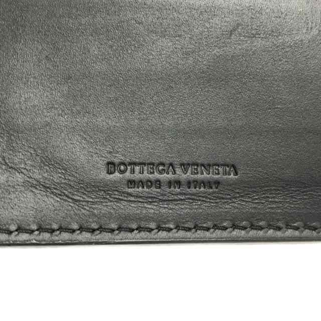 ボッテガヴェネタ BOTTEGA VENETA 札入れ レディース 美品 イントレチャート S01568347Q 黒 レザー【中古】20230830