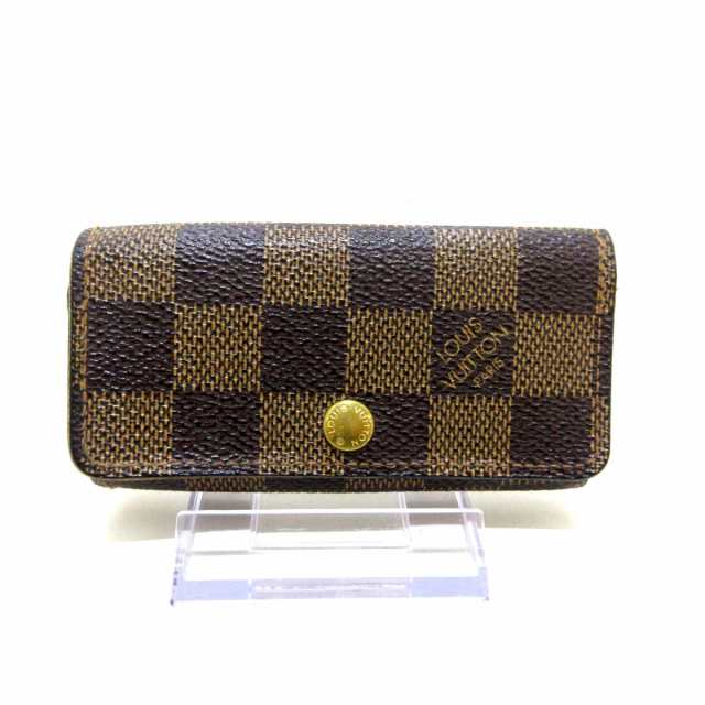 ルイヴィトン LOUIS VUITTON キーケース ダミエ レディース ミュルティクレ4 N62631 エベヌ  ダミエ･キャンバス【中古】20230911｜au PAY マーケット