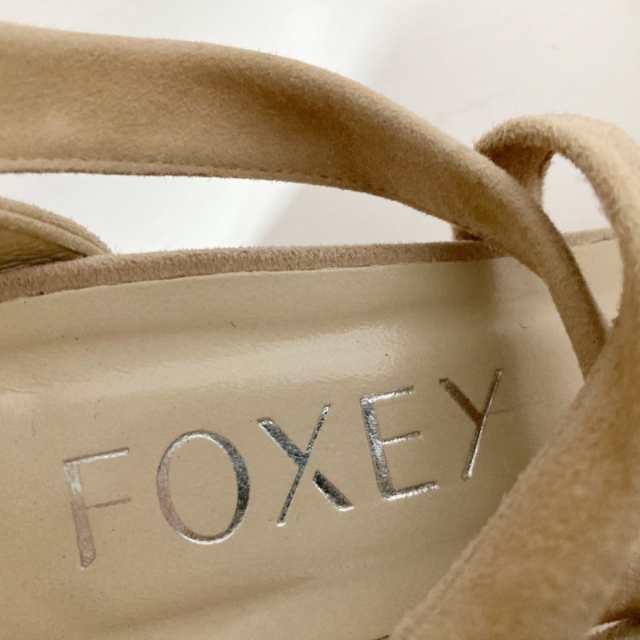 フォクシー FOXEY パンプス 35 1/2 レディース - ベージュ オープン