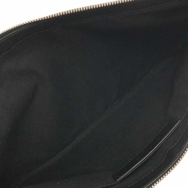 バレンシアガ クラッチバッグ ネイビークリップL キャンバス レザー 373840 BALENCIAGA バッグ 黒