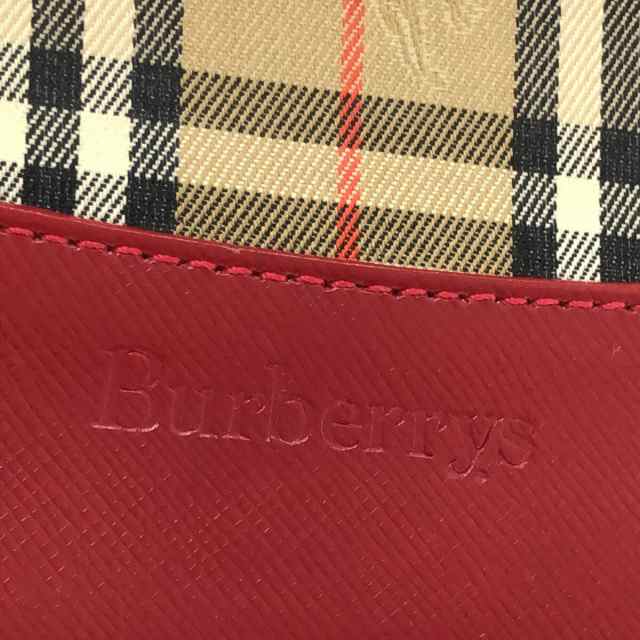 バーバリーズ Burberry's ハンドバッグ レディース ベージュ×レッド