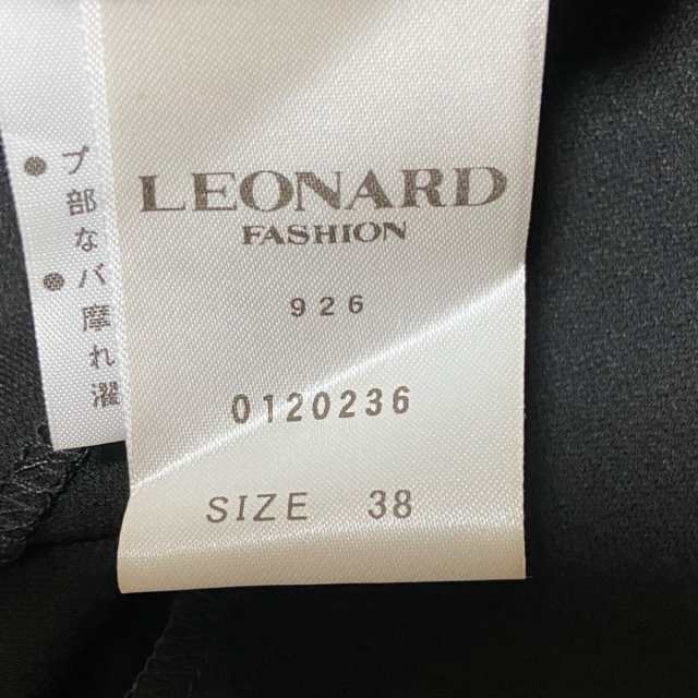 レオナール LEONARD ボレロ サイズ38 M レディース 美品 - 黒 七分袖