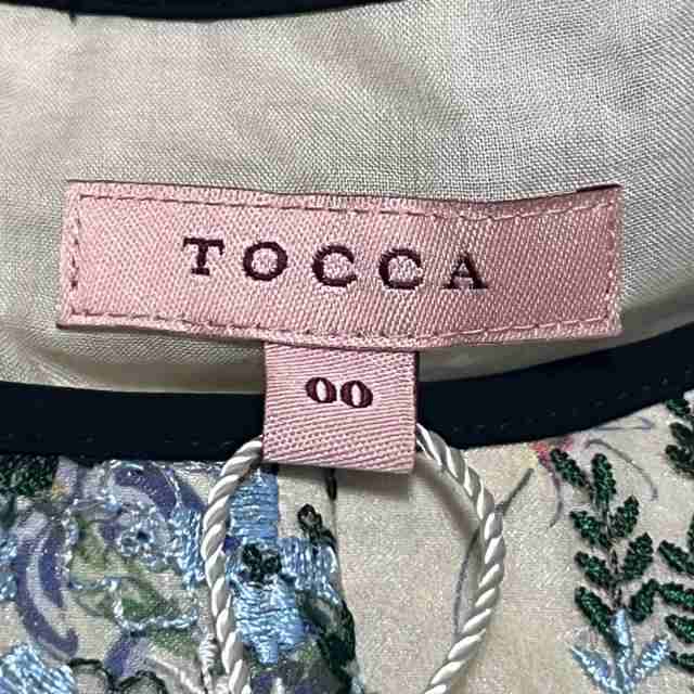 美品 TOCCA ノースリーブ ワンピース 花柄 ピンク ０ - ひざ丈ワンピース