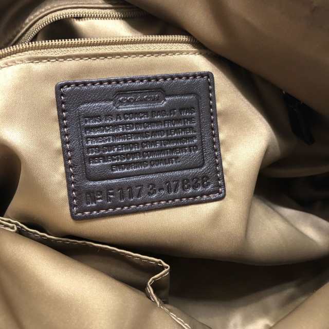 coach コーチ  クロコ型押し加工 ハンドバッグ 17838