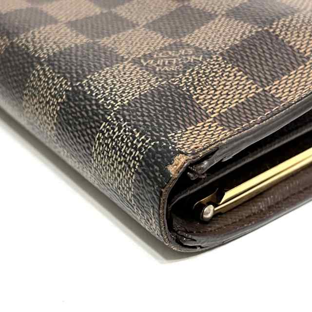 ルイヴィトン LOUIS VUITTON 2つ折り財布 ダミエ レディース