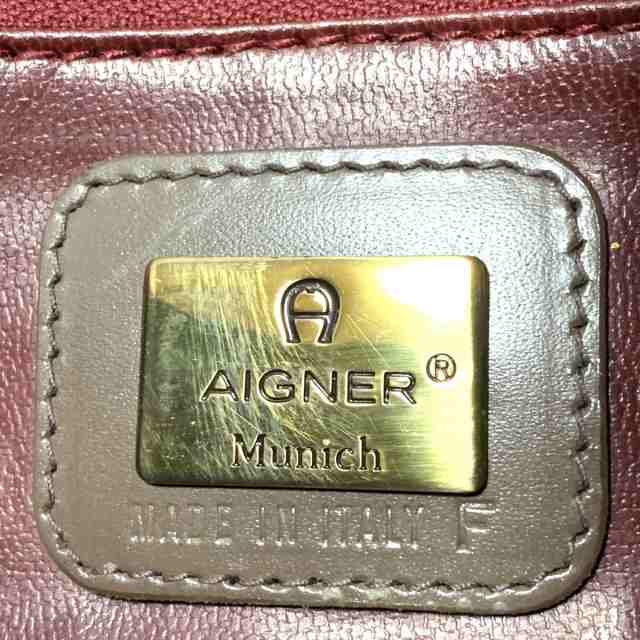 アイグナー AIGNER ショルダーバッグ レディース 美品 - ダーク