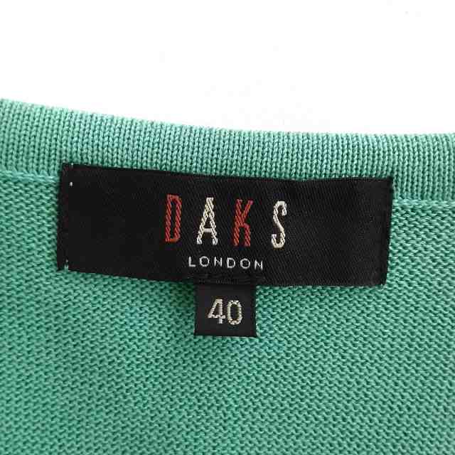 ダックス DAKS 半袖セーター サイズ40 L レディース - グリーン【中古