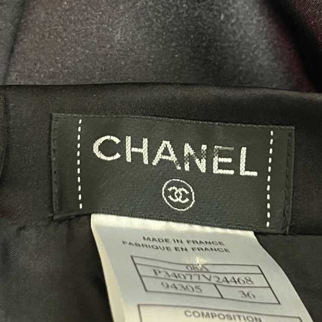 シャネル CHANEL スカート サイズ36 S レディース 美品 - P34077 黒