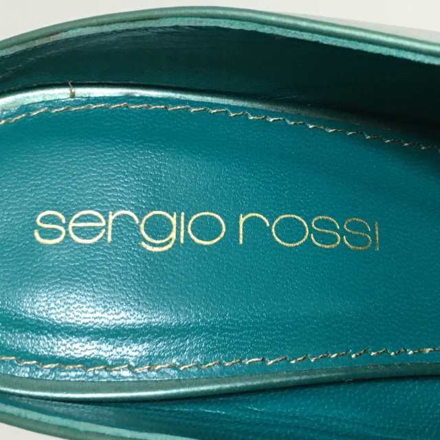 セルジオロッシ sergio rossi ミュール 34 レディース - グリーン