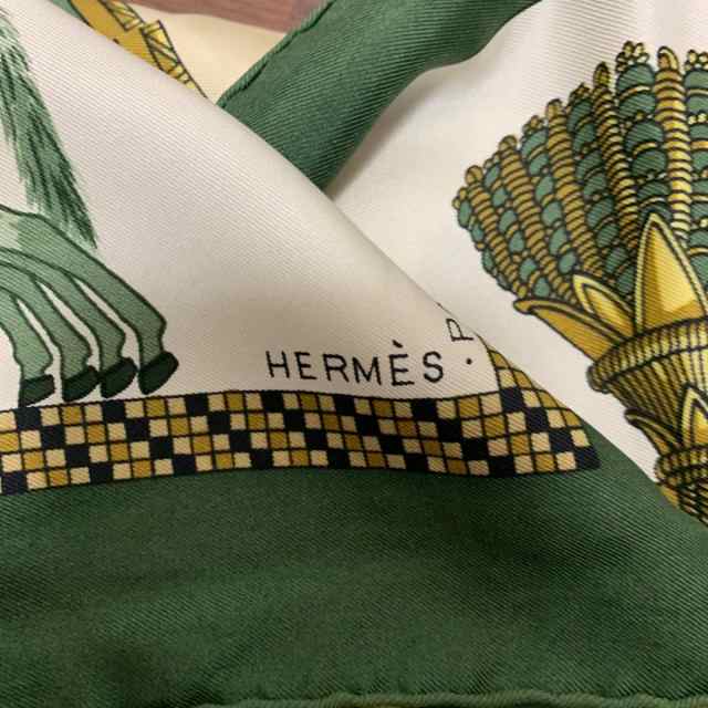 hermes エルメス　90カレスカーフ　IVORY EMPORIUM