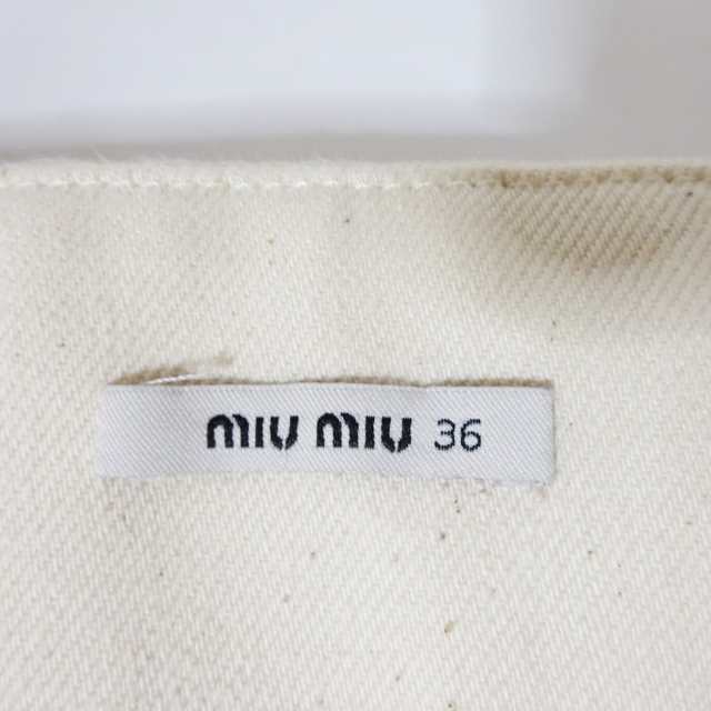 ミュウミュウ miumiu ワンピース サイズ36 S レディース - アイボリー