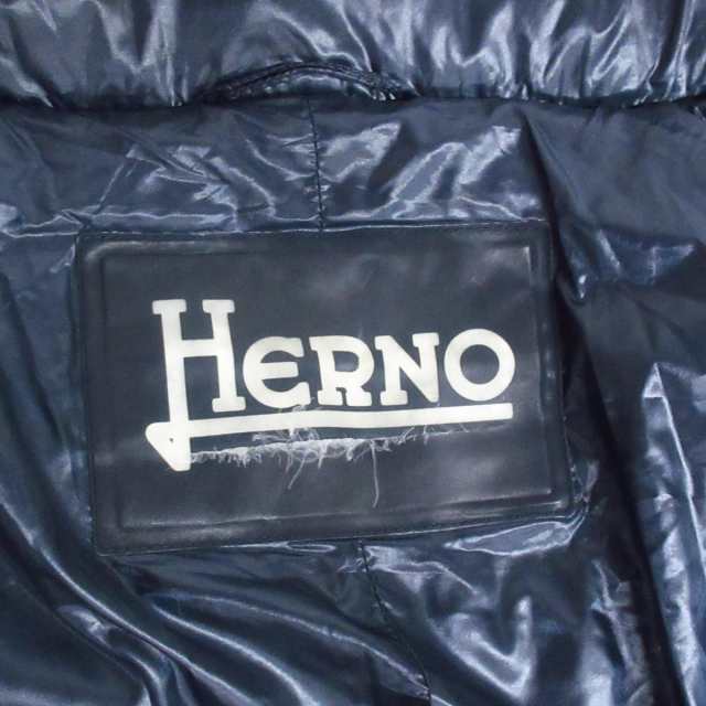 ヘルノ HERNO ダウンコート サイズ40 M レディース - ダークネイビー