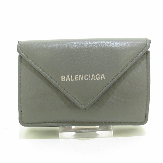 バレンシアガ BALENCIAGA 3つ折り財布 レディース ペーパーミニ