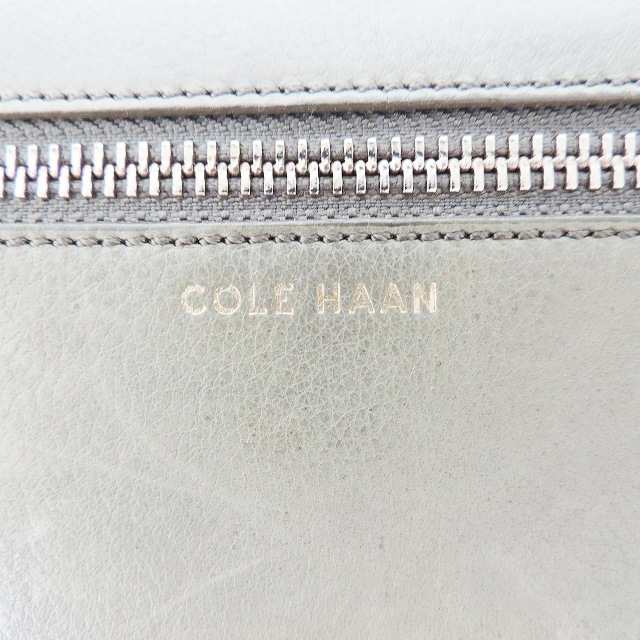 コールハーン COLE HAAN 長財布 レディース 美品 - イエローグリーン×カーキ 編み込み レザー【中古】20230830