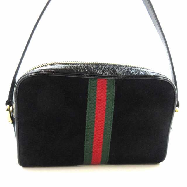 グッチ GUCCI ショルダーバッグ レディース オフィディア ミニバッグ/シェリー(ウェブ) 517350 黒【中古】20230712